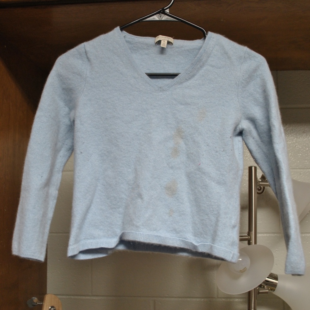 Blue cropped sweater